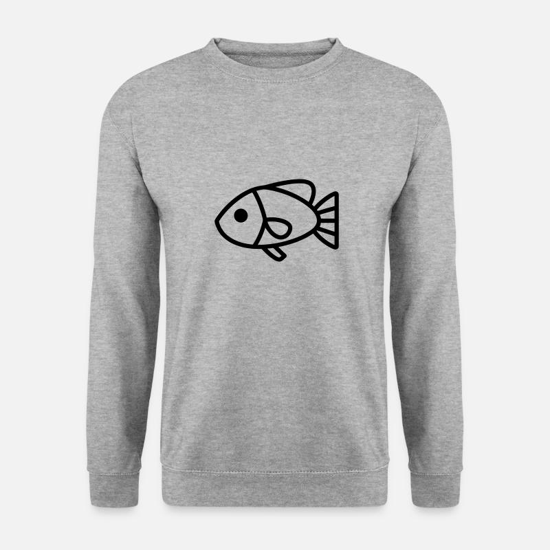 fish - Unisex Sweatshirt - salt & pepper