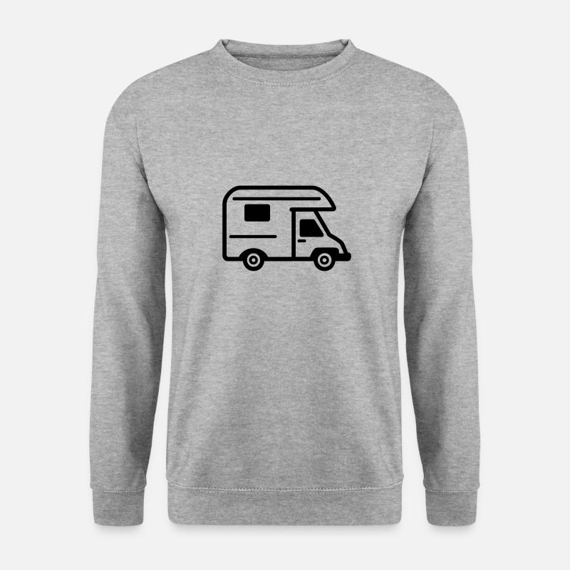 Wohnmobil - Unisex Pullover - Weißgrau meliert