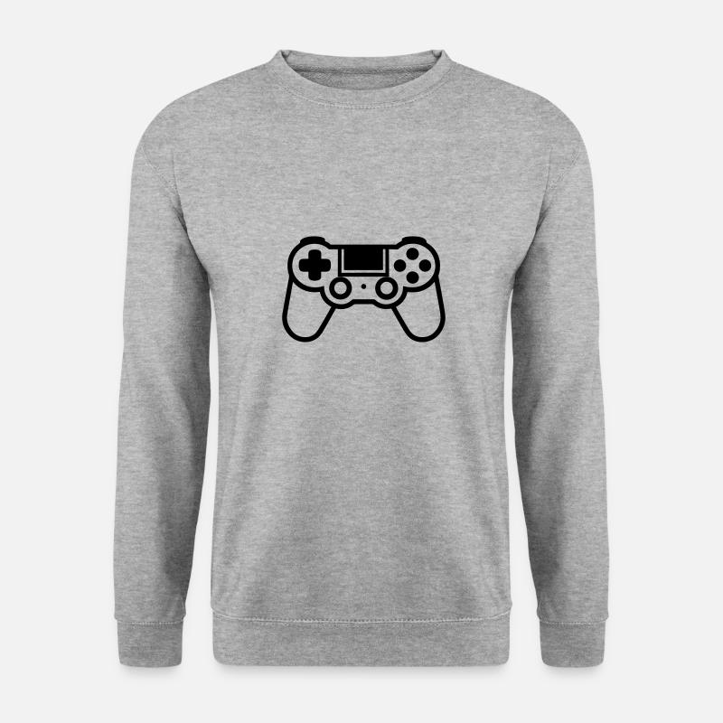 Videospiel-Controller - Unisex Pullover - Weißgrau meliert