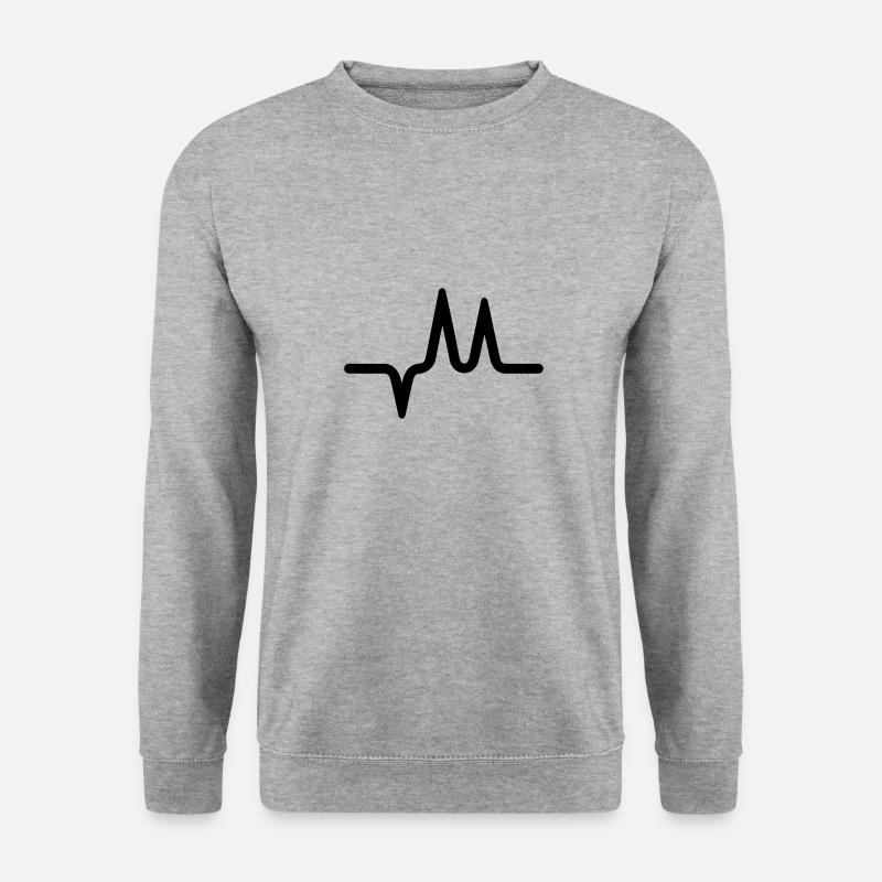 Pulse, heartbeat - Unisex Sweatshirt - salt & pepper
