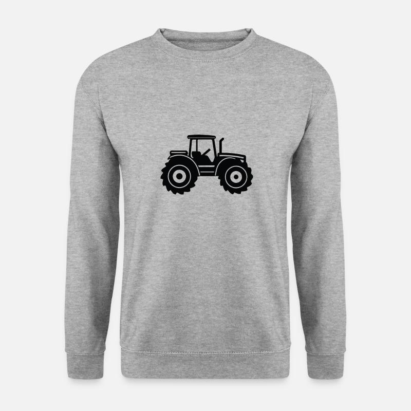 Traktor - Unisex Pullover - Weißgrau meliert