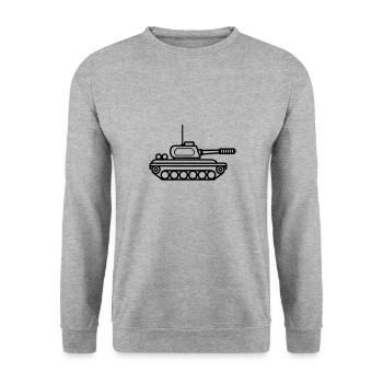 tank - Unisex Sweatshirt - salt & pepper - Front - Alina (178cm) & Michal (187cm)
