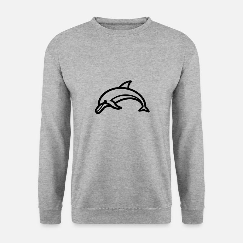 dolphin - Unisex Sweatshirt - salt & pepper