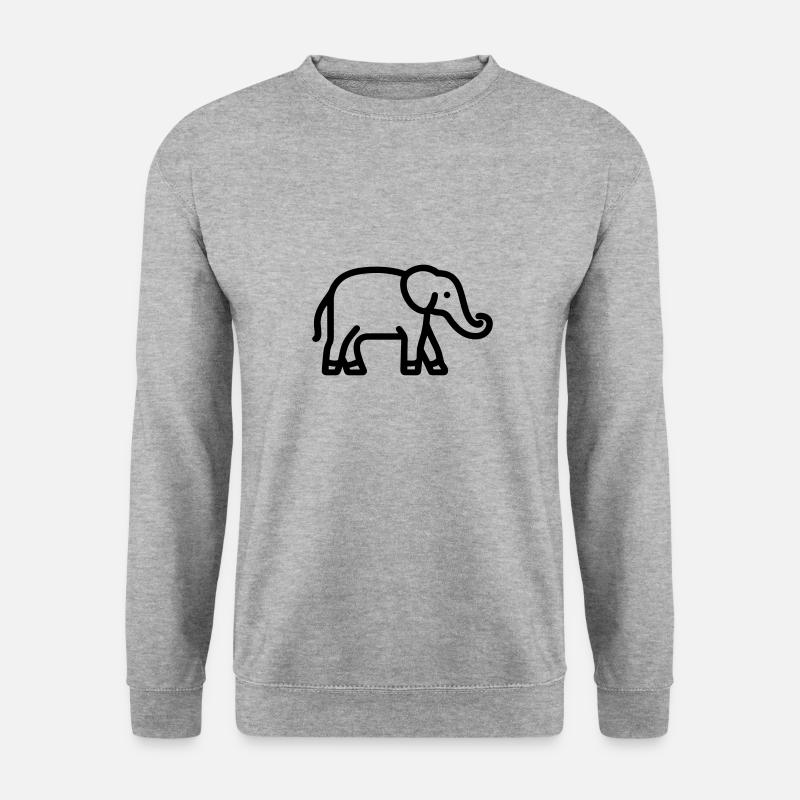 Elephant - Unisex Sweatshirt - salt & pepper