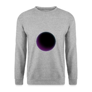 Colorful Blackhole Circle 2 - Unisex Pullover - Weißgrau meliert - Vorne - Alina (178cm) & Michal (187cm)