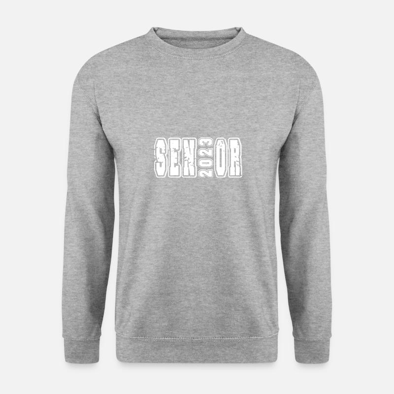 Senior Class of 2023 Bold Graduation Look - Unisex Pullover - Weißgrau meliert