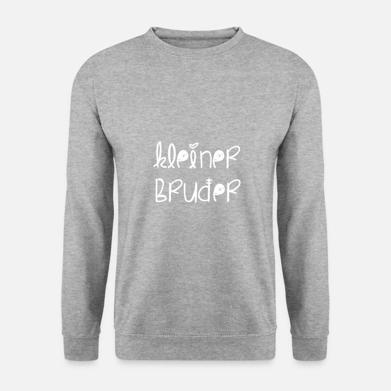 Kleiner Bruder - Unisex Pullover - Weißgrau meliert