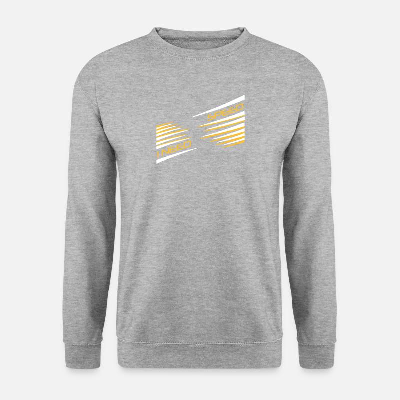 speed - Unisex Pullover - Weißgrau meliert