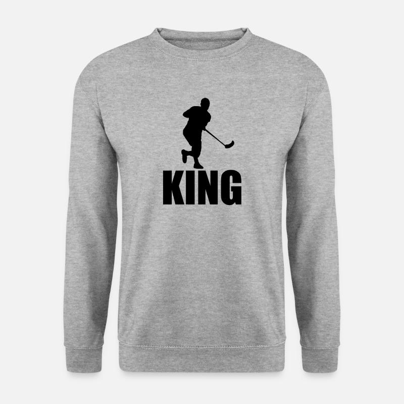 Floorball - Unisex Pullover - Weißgrau meliert