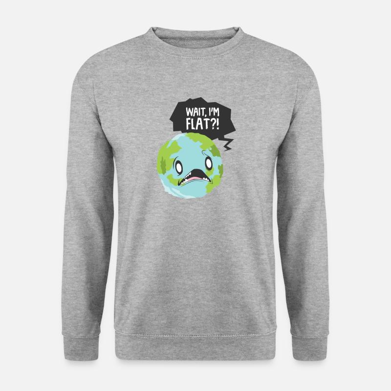 Geschenk Planet Comic Sprüche Astronomie Weltraum - Unisex Pullover - Weißgrau meliert