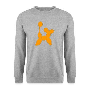 Balloon Dog - Unisex Sweatshirt - salt & pepper - Front - Alina (178cm) & Michal (187cm)