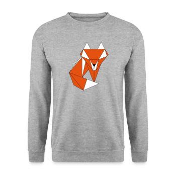 renard - Sweat-shirt Unisexe - gris chiné - Devant - Alina (178cm) & Michal (187cm)