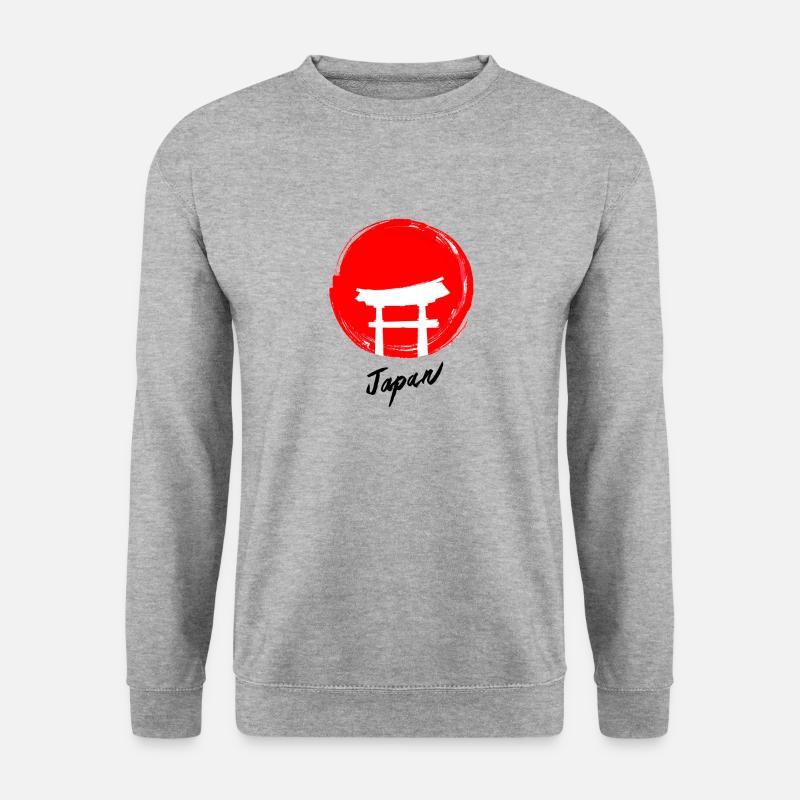 Japan - Unisex Pullover - Weißgrau meliert