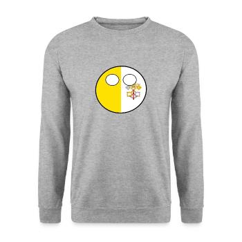 Countryball Country Home Vatican City - Unisex Sweatshirt - salt & pepper - Front - Alina (178cm) & Michal (187cm)