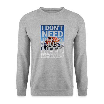Thérapie de conduite - Sweat-shirt Unisexe - gris chiné - Devant - Alina (178cm) & Michal (187cm)
