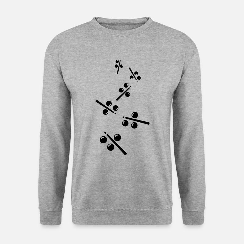 Billard symbol icon - Unisex Pullover - Weißgrau meliert