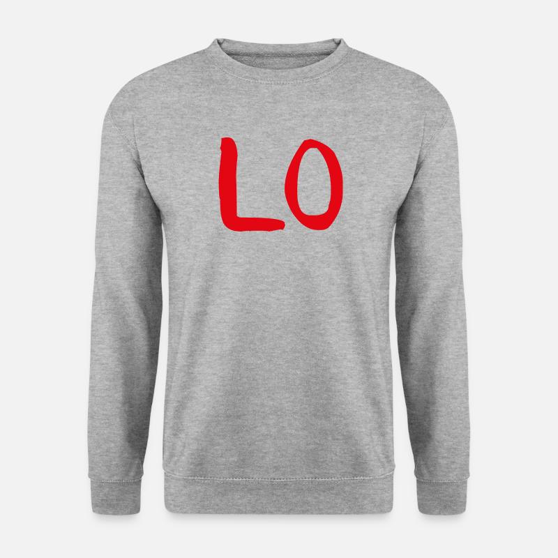 Love Partnerlook - Unisex Pullover - Weißgrau meliert