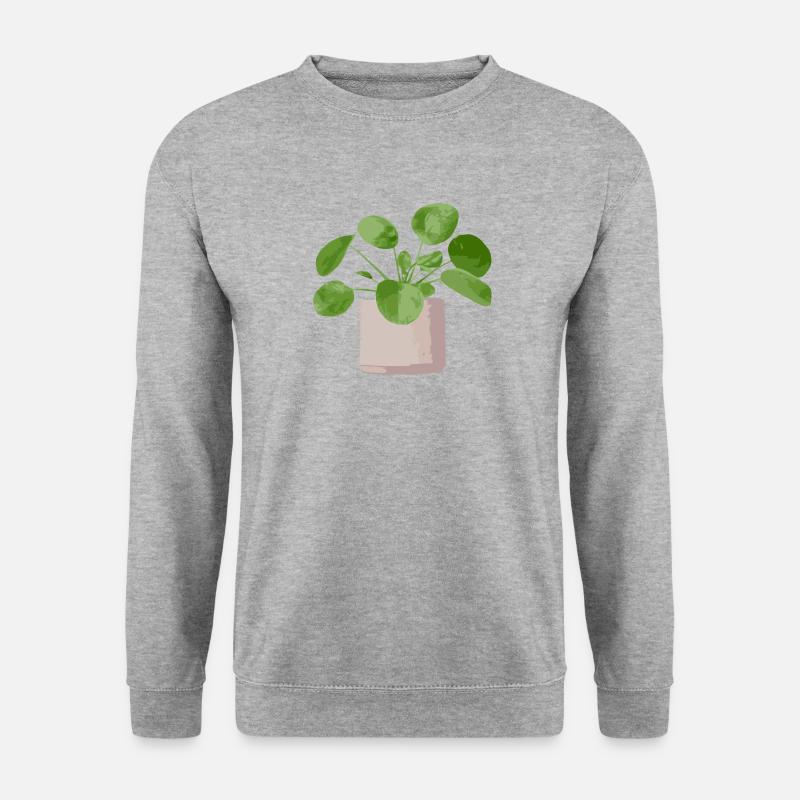 Pilea - Unisex Pullover - Weißgrau meliert