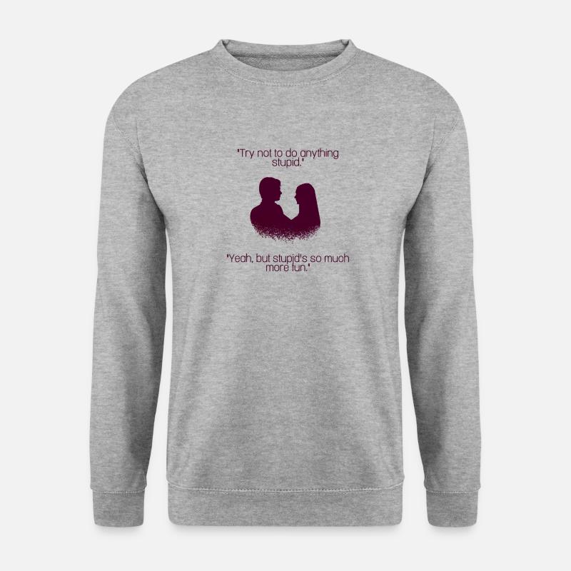The Vampire Diaries / Elena & Damon - Unisex Sweatshirt - salt & pepper