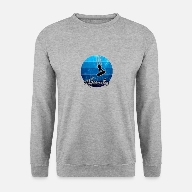 Kitesurfing Kiteboarding - Unisex Pullover - Weißgrau meliert