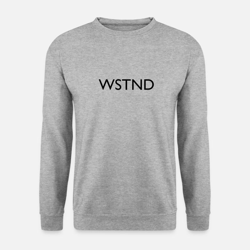 westend WSTND - Unisex Pullover - Weißgrau meliert