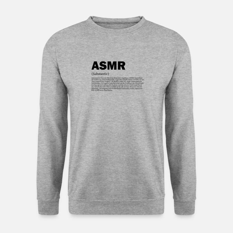 Definition ASMR - Unisex Pullover - Weißgrau meliert