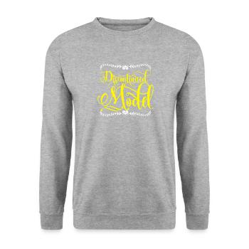 Édition limitée: modèle d’expiration - Sweat-shirt Unisexe - gris chiné - Devant - Alina (178cm) & Michal (187cm)