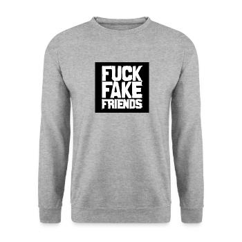 BAISE - Sweat-shirt Unisexe - gris chiné - Devant - Alina (178cm) & Michal (187cm)