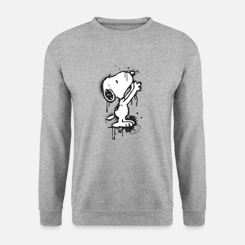 Peanuts Snoopy Graffiti - Sweat-shirt Unisexe - gris chiné