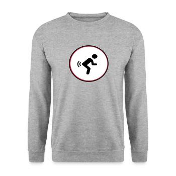 Pet - Sweat-shirt Unisexe - gris chiné - Devant - Alina (178cm) & Michal (187cm)