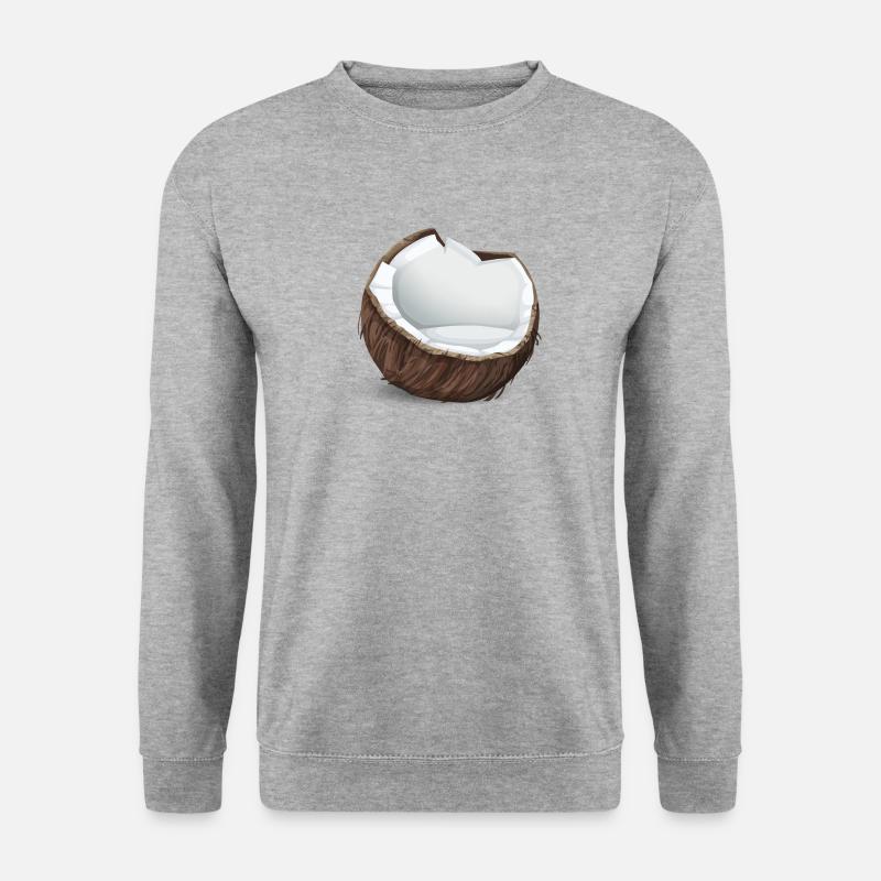 Kokusnuss - Unisex Pullover - Weißgrau meliert