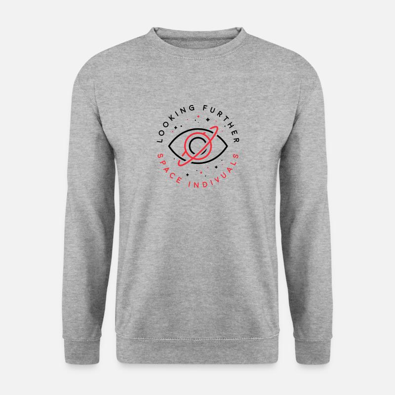 Space Individuals - Looking Further White - Unisex Pullover - Weißgrau meliert