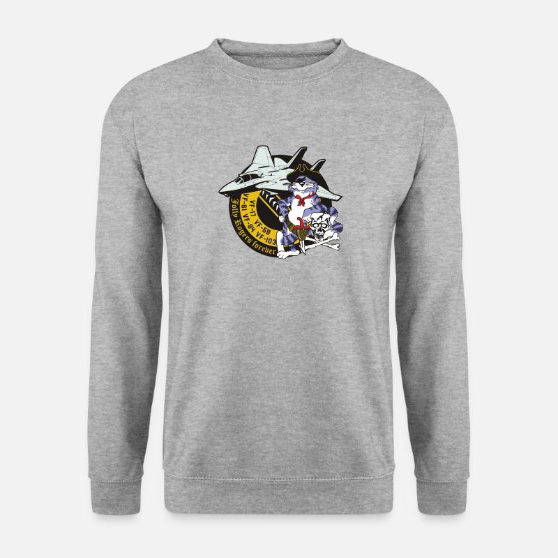 Tomcat - Jolly Rogers Forever - Unisex Pullover - Weißgrau meliert