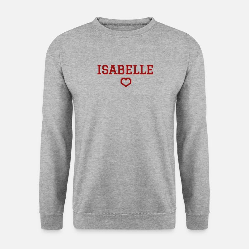Isabelle Herz - Unisex Pullover - Weißgrau meliert