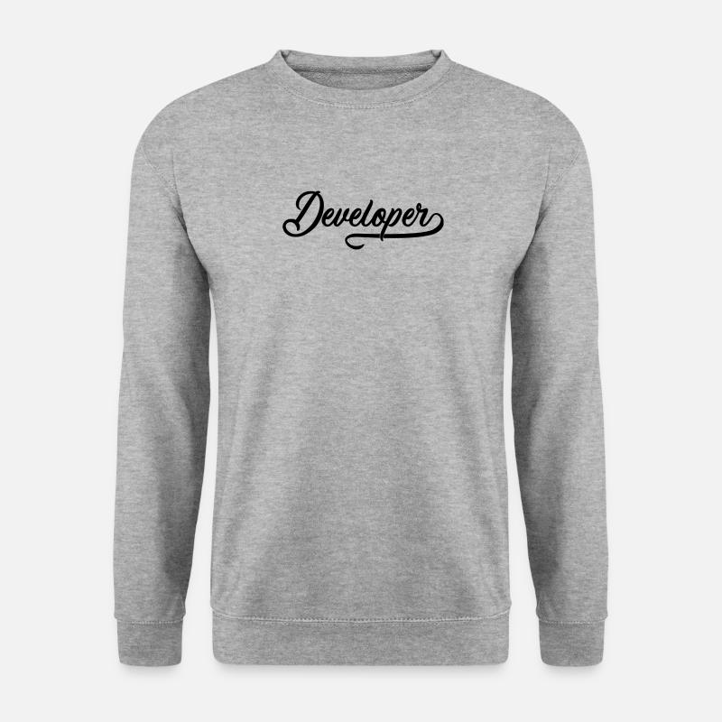 Entwickler - Unisex Pullover - Weißgrau meliert