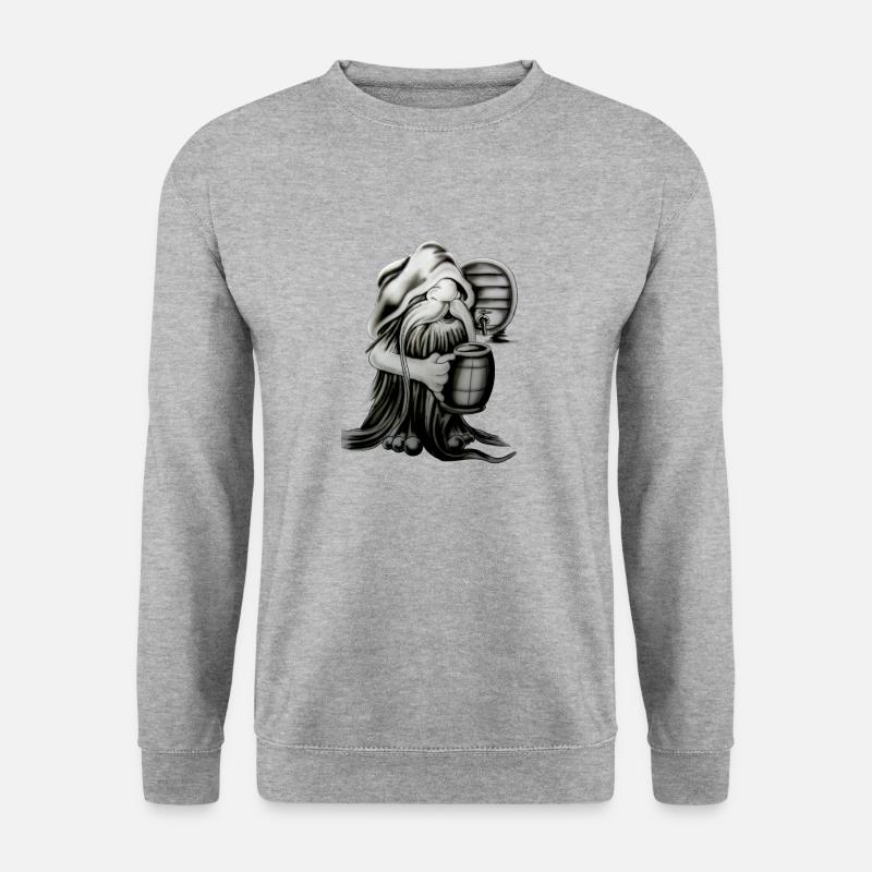 Biergnom - Unisex Pullover - Weißgrau meliert