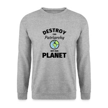 Féminisme féministe - Sweat-shirt Unisexe - gris chiné - Devant - Alina (178cm) & Michal (187cm)