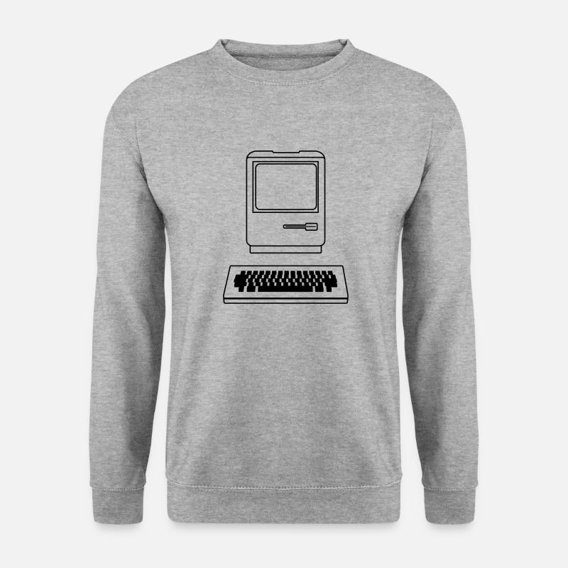 Computer - Unisex Pullover - Weißgrau meliert