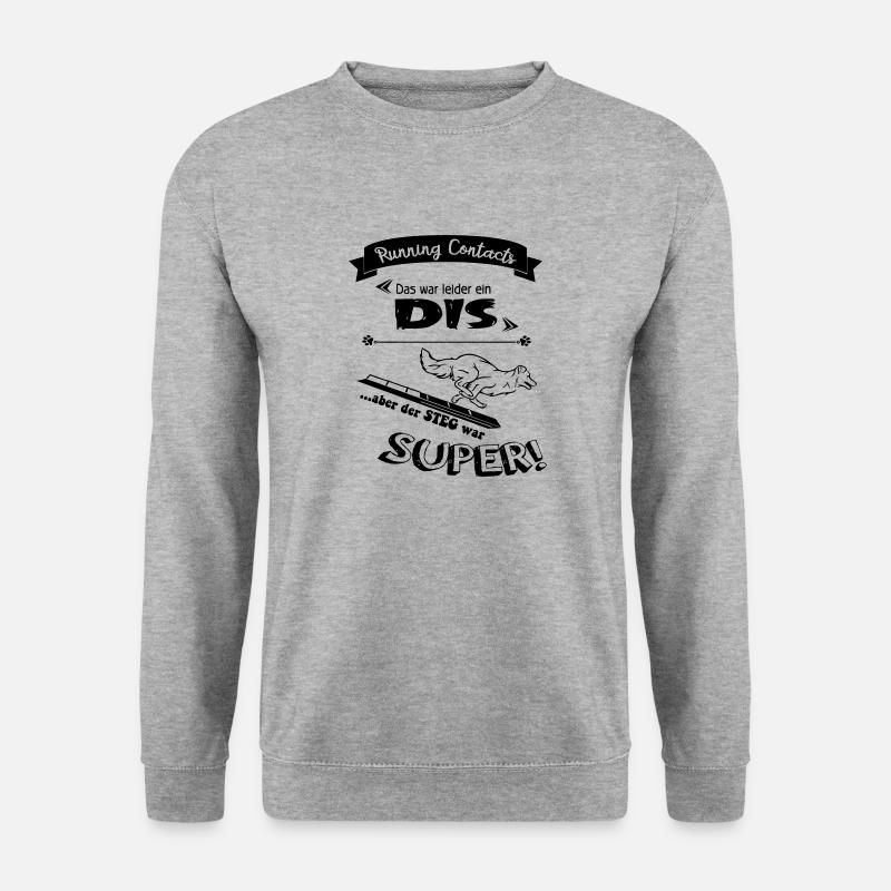 Running Contacts - Unisex Pullover - Weißgrau meliert