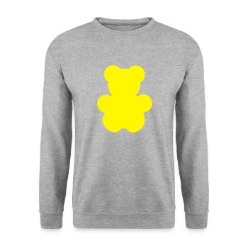 Carl Gelb - Unisex Pullover - Weißgrau meliert - Vorne - Alina (178cm) & Michal (187cm)