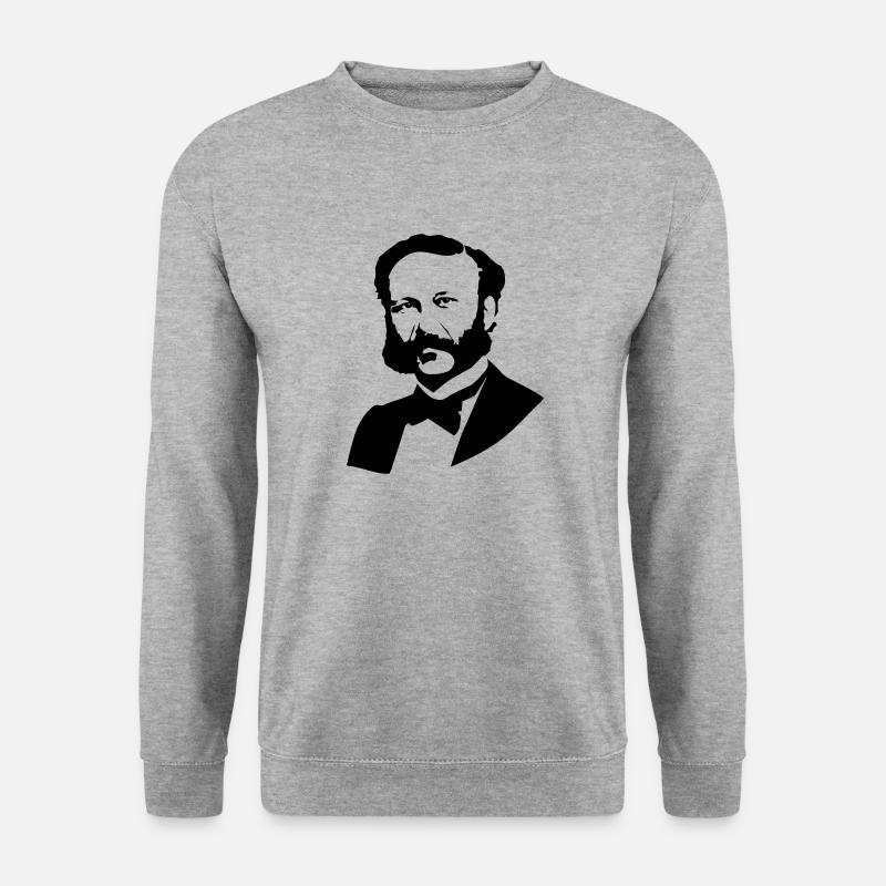 Henry Dunant - Unisex Pullover - Weißgrau meliert