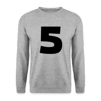 5 - Unisex Sweatshirt - salt & pepper - Front - Alina (178cm) & Michal (187cm)