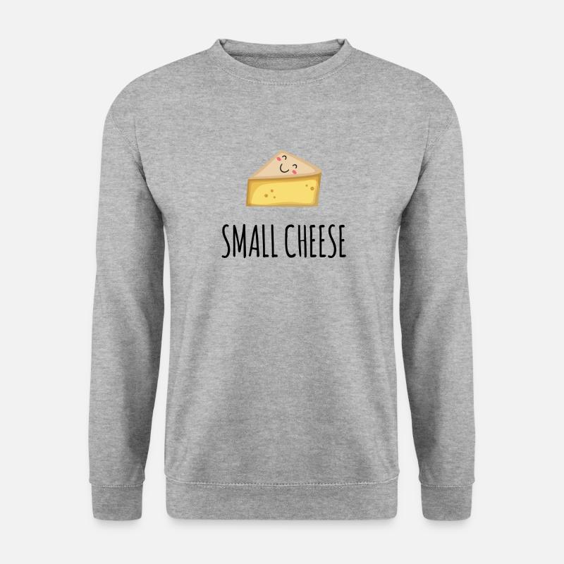 Kleiner Käse - Unisex Pullover - Weißgrau meliert