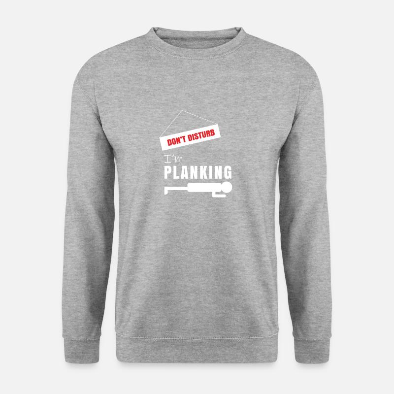 Planking - Unisex Pullover - Weißgrau meliert
