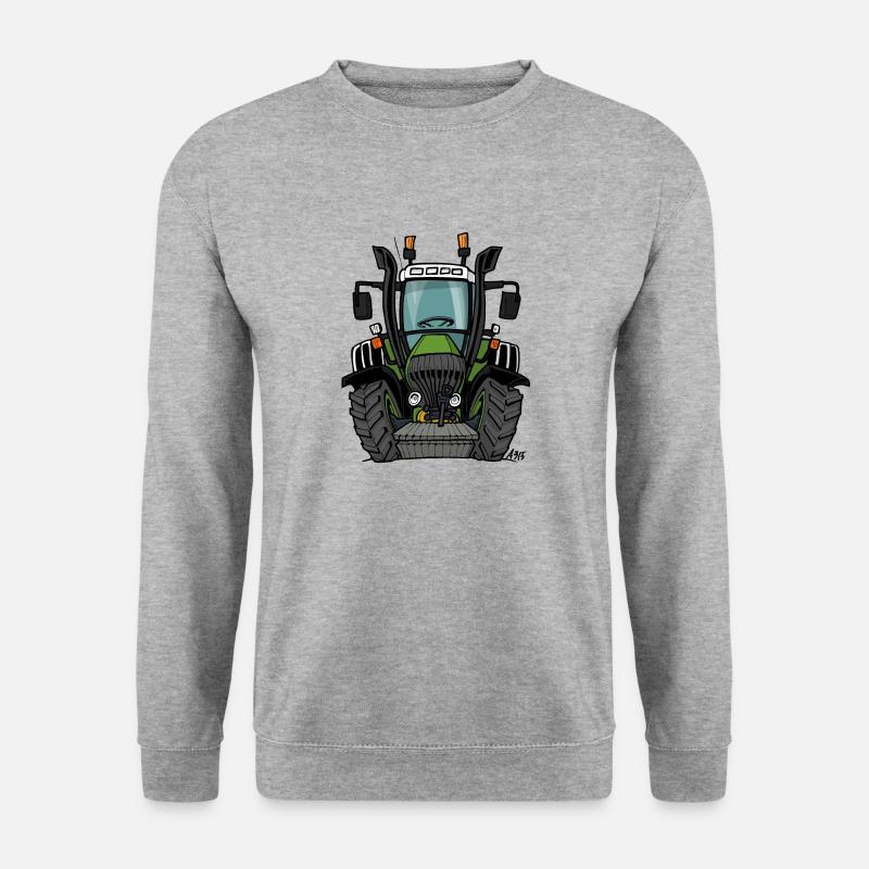 0062 F - Unisex Pullover - Weißgrau meliert