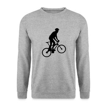 Cycling, biking 1 (super cheap!) - Sweat-shirt Unisexe - gris chiné - Devant - Alina (178cm) & Michal (187cm)