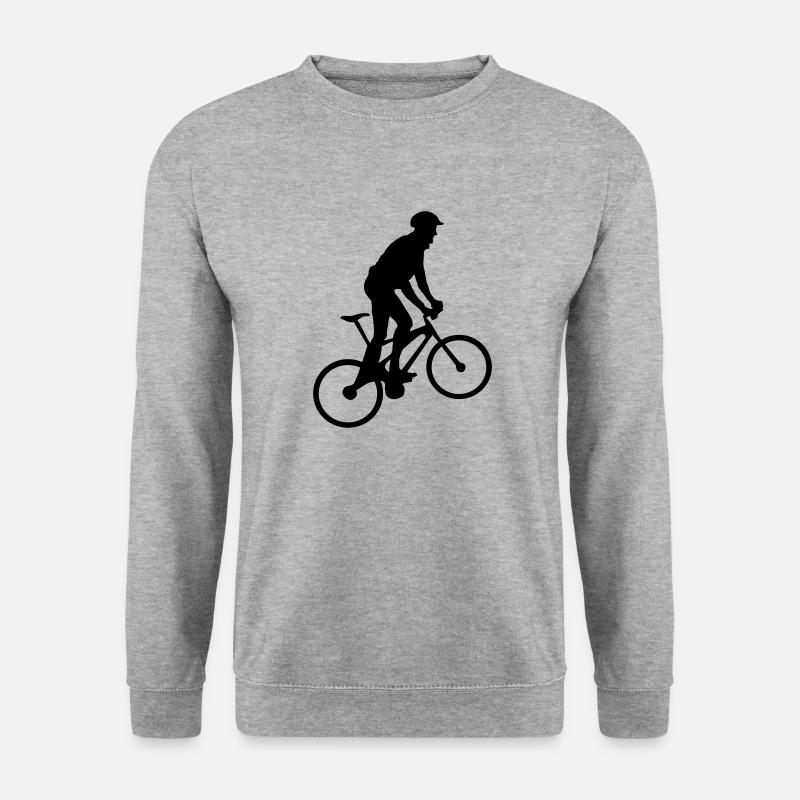 Radfahrenm Radfahrer 1 - Unisex Pullover - Weißgrau meliert