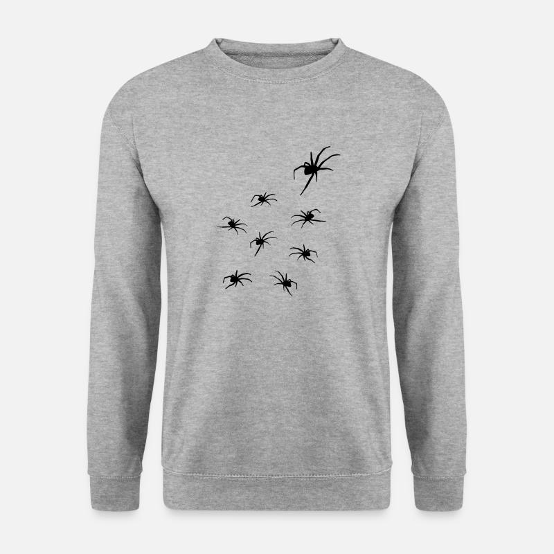 Spiders, Spider Horror - araignées - Sweat-shirt Unisexe - gris chiné
