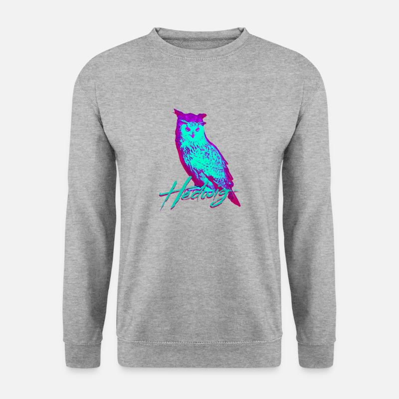 Hedwig Owl - Unisex Pullover - Weißgrau meliert