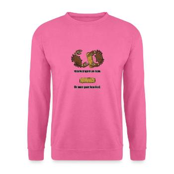Kranked gant un nem... - Fond sombre / noir - Sweat-shirt Unisexe - rose - Devant